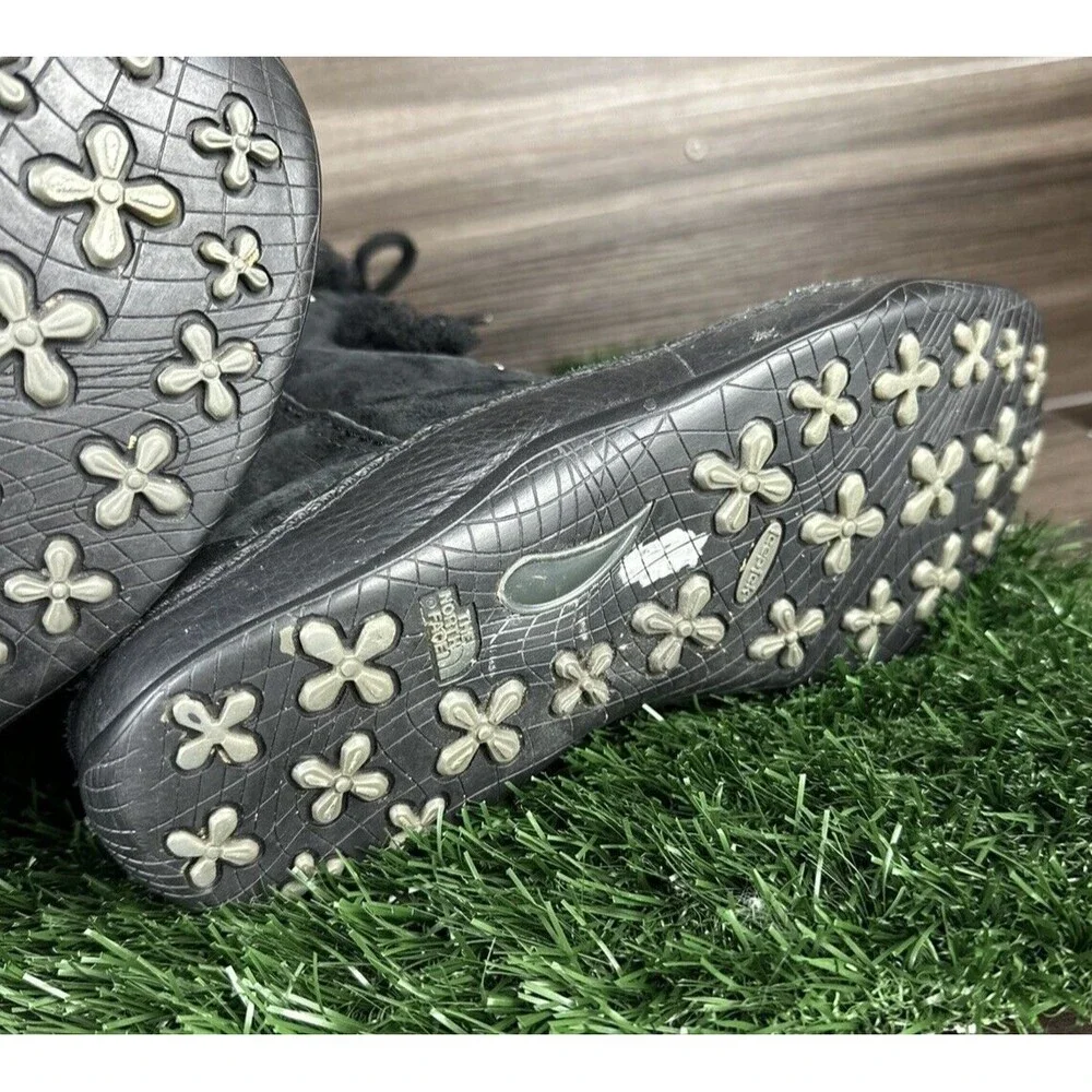 The North Face Boots‎ Size 8 Abby II Black Suede Faux Fur 200 Gram Waterproof